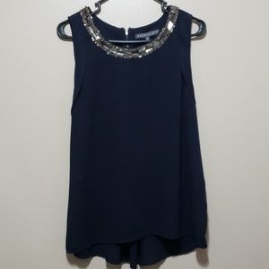 💎Brixon Ivy Fancy Navy Blue Tank Top💎